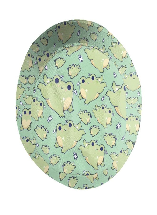 ASYG Frog Bucket Hat Fisherman Cap Animal Bucket Hat Sun Beach Cap Men Women Travel Caps - Image 4
